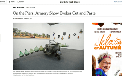 October Gallery exhibition featured in the New York Times