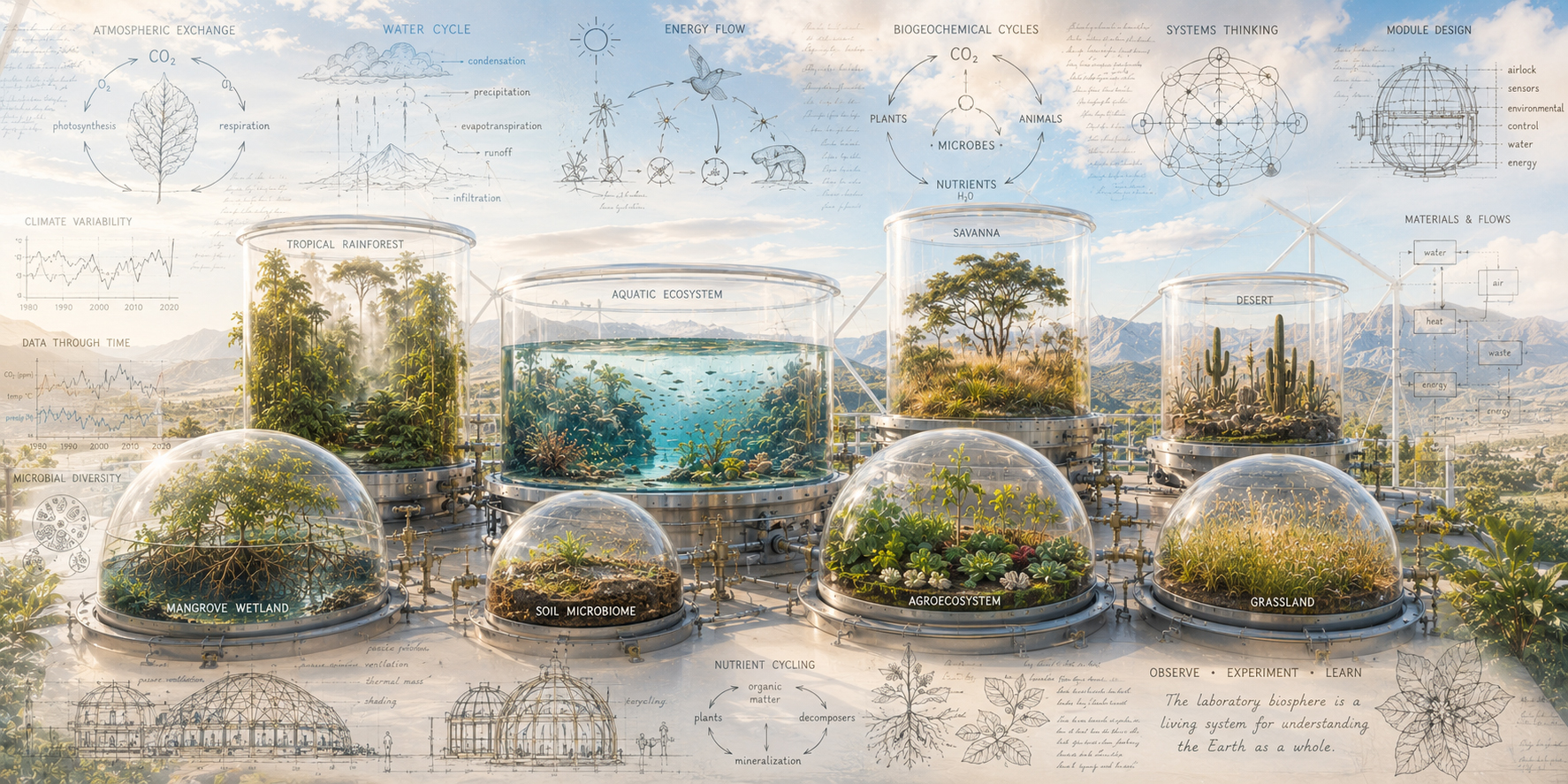 Lab Biosphere Laboratory Biosphere and Module Biospheres - Institute of Ecotechnics